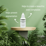 dmk-melanotech-drops Brightens & Evens Skin Tone: Not only does it target pigmentation, but it also brightens the skin, helping to create a luminous and even complexion.