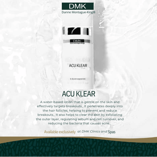 DMK Acu-Klear
✔ Reduces Inflammation – Helps calm redness and irritation while increasing oxygenation to the skin.
✔ Supports Skin Healing – Enriched with Vitamin C and Zinc to promote faster healing and skin recovery.