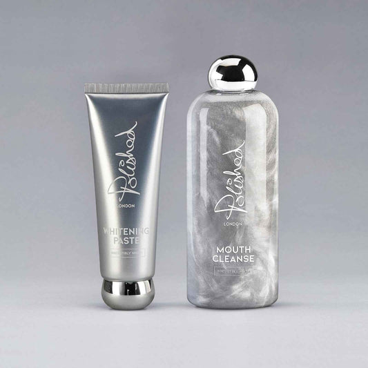 Polished London Whitening Paste 75ml and Mouth Cleanse 250ml