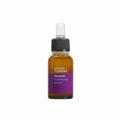 Juliette Armand Brighting  serum bottle with dropper on a white background