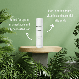 DMK Acu-Moist
✔ Oil-Free Hydration – Delivers moisture without clogging pores or adding excess oil.

✔ Soothing & Healing – Calms inflamed, irritated, and acne-prone skin while accelerating the healing process.

✔ Mattifying Effect – Keeps skin shine-free and balanced throughout the day.

✔ Antioxidant-Rich Formula – Packed with vitamins, essential fatty acids, and anti-inflammatory ingredients to nourish the skin.

✔ SPF 15 Sun Protection – Infused with zinc oxide for broad-spectrum UV protection.