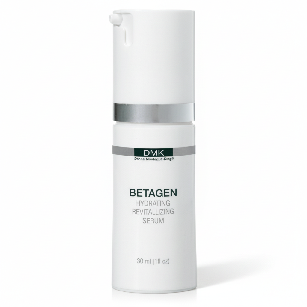 DMK Betagen cream bottle on a white background
