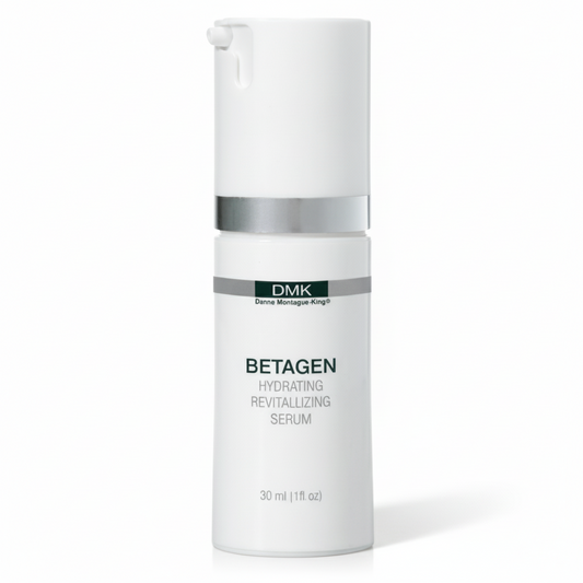 DMK Betagen cream bottle on a white background