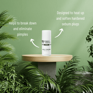 DMK Acu-Therm
✔ Bacteria-Flushing Action – Helps draw out fluid, bacteria, and congestion from clogged pores.

✔ Soothing & Anti-Inflammatory – Reduces visible swelling and redness.

✔ Convenient & Travel-Friendly – Available in a compact 5ml size for on-the-go use.