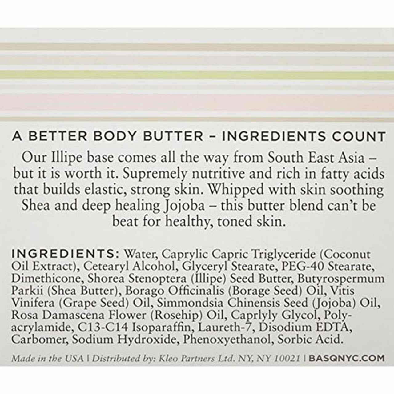 Mega Moisture Butter - Basq NYC Fragrance Free