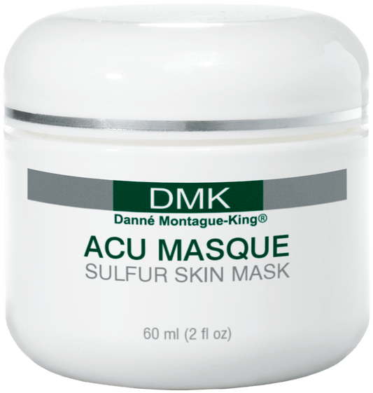 DMK Acu Masque 
✔ Clears & Unclogs Pores – Dissolves dead skin cells & excess oil.
✔ Absorbs Toxins & Impurities – Bentonite clay purifies skin & removes blackheads.