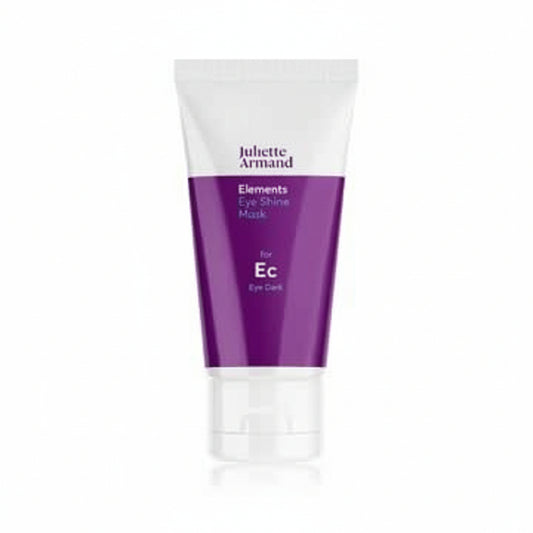 Purple skincare mask tube with white cap on a white background