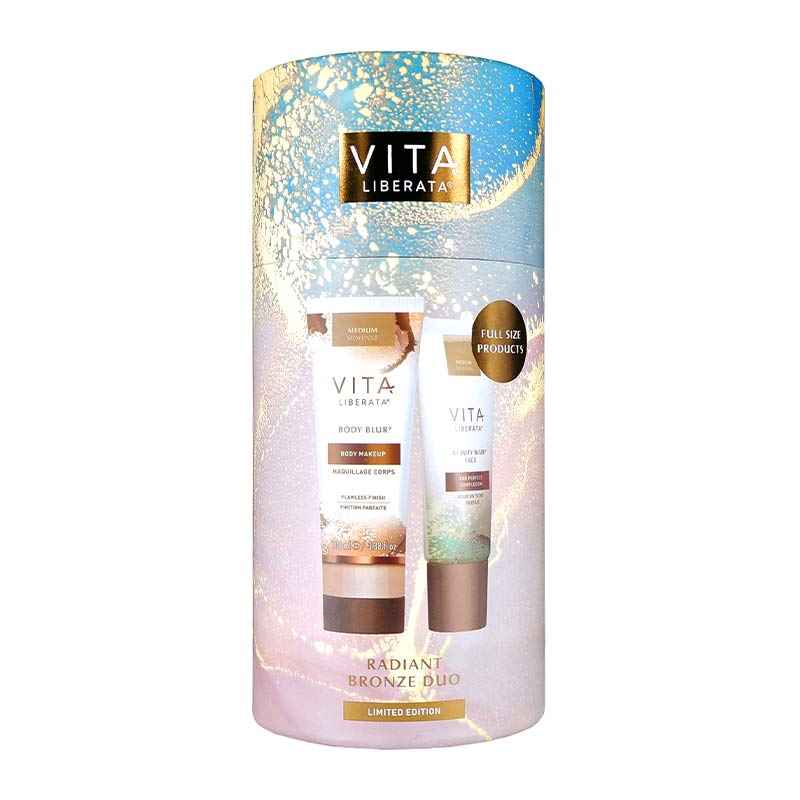 Vita Liberata Radiant Bronze Duo – Body Blur & Beauty Blur Face | Instant Glow + Gradual Tan